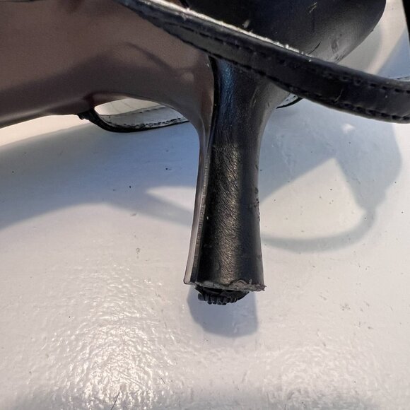 90's Funky Striped Pumps - Heels - Black & White - Size 9 - Picture 9 of 13